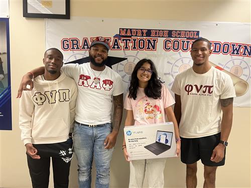  Maury student and Kappa Alpha Psi Fraternity